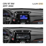 Магнитола для Honda CRV 5 2017-2022 - Teyes LUX ONE монитор 12.3" 2K QLED на Android 10, CarPlay, 4G SIM-слот, 6/128ГБ