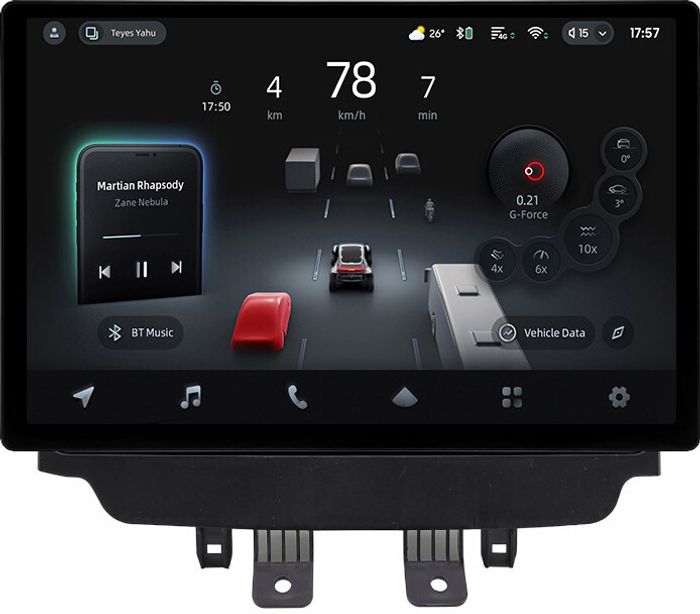 Магнитола для Mazda CX-3 2014-2023 (ШГУ монохром) - Teyes CC4-PRO монитор 13" 2K QLED на Android 13, Snapdragon 778G, ИИ, CarPlay, DSP, 4G SIM-слот