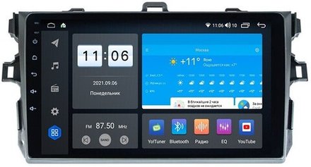Магнитола для Toyota Corolla 2007-2013 - AK351R9-MTK-LTE Android 10, 8-ядер, 4-64Гб, SIM-слот