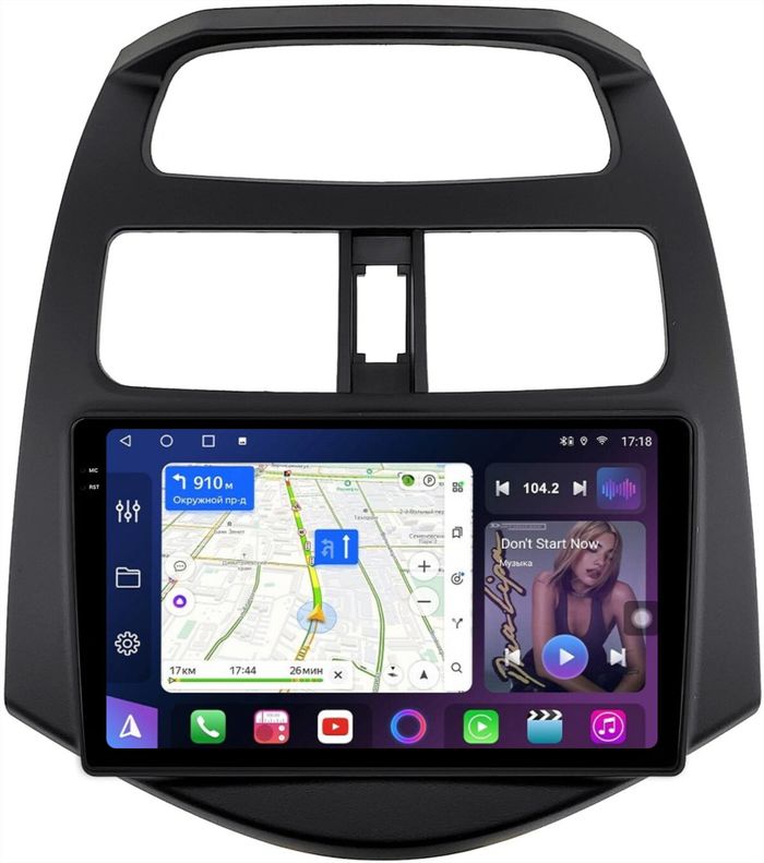 Магнитола для Chevrolet Spark M300 2009-2025+, Ravon R2 - FarCar BM3039M-2K монитор 9.5" 2K QLED на Android 14, Быстрая, CarPlay, 4G SIM-слот