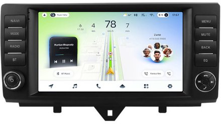 Магнитола для Smart ForTwo W451 2012-2015 (рамка с крутилками и кнопками) - Teyes CC4L монитор 9" IPS на Android 14, Snapdragon 662, CarPlay, 4G SIM-слот