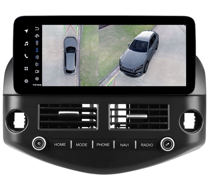 Магнитола для Toyota RAV4 3 2005-2012, Vanguard (рамка LUX 1) - Teyes LUX ONE 360 монитор 12.3", Android 10, CarPlay, 4G SIM-слот, 6/128 ГБ, 4 камеры в комплекте