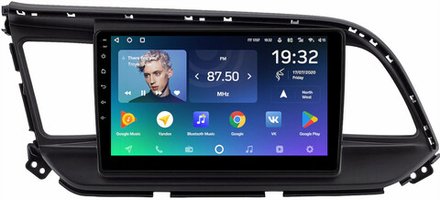 Магнитола для Hyundai Elantra 6 2018-2020 (штатная КЗВ) - Teyes CC2 PLUS монитор 9" QLED на Android 10, ТОП процессор, 4Гб+64Гб, 4G SIM-слот