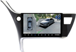 Магнитола для Toyota Corolla E180 2016-2019 (Китай) - Teyes CC3-2K-360 на Android 10, 2K QLED, 6Гб+128Гб, CarPlay, 4G SIM-слот, 4 камеры в комплекте