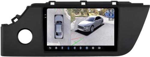 Магнитола для KIA Rio 4, Rio X 2020-2022, Solaris KRS/KRX 2024+ - FarCar BX1253M-360 монитор 9.5" 2K QLED на Android 13, 6Гб+128Гб, CarPlay, 4G SIM-слот, 4 камеры в комплекте