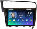 Магнитола для Volkswagen Golf 7 2012-2020 (рамка черный глянец) - Teyes CC2 PLUS монитор 10" QLED на Android 10, ТОП процессор, 4Гб+64Гб, 4G SIM-слот