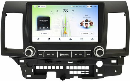 Магнитола для Mitsubishi Lancer X 2007-2016 (рамка с крутилками и кнопками) - Teyes CC4L монитор 9" IPS на Android 14, Snapdragon 662, CarPlay, 4G SIM-слот