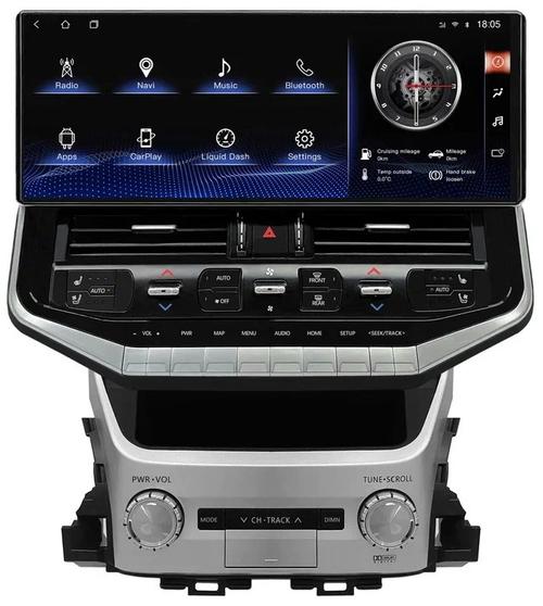 Магнитола для Toyota Land Cruiser 200 2015-2021 (низкая комплектация) - Kuberg NH-T1603 на Android 10, 4Гб+64Гб, 4G SIM-слот, CarPlay
