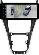 Магнитола для Toyota Harrier 3 XU60 2013-2017 (большая рамка) - Teyes LUX ONE 360 монитор 12.3" 2K QLED на Android 10, Быстрая, CarPlay, 4G SIM-слот, 4 камеры в комплекте