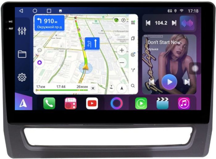 Магнитола для Mitsubishi ASX 2020+ (ШГУ 8", рамка тип 1) - FarCar 3019M монитор 10.36" QLED на Android 14, TS18, CarPlay, 4G SIM-слот