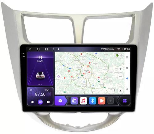 Магнитола для Hyundai Solaris 2010-2016 - Kuberg OL-9707 QLed+2K, Android 12, TS10, CarPlay, 4G SIM-слот