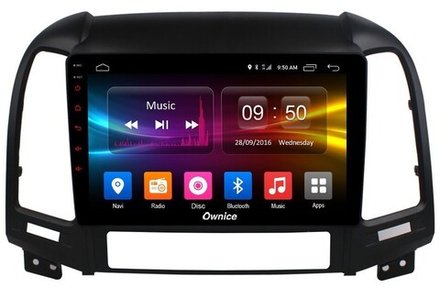 Магнитола для Hyundai Santa Fe 2006-2012 - Kuberg OL-9717 QLed, Android 12, TS10, CarPlay, 4G SIM-слот