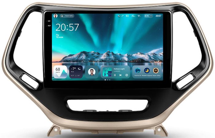 Магнитола для Jeep Cherokee 2014+ - Teyes CC4 монитор 10.36" 2K QLED на Android 14, Snapdragon 680, DSP, CarPlay, 4G SIM-слот