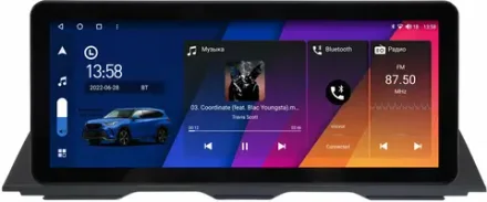 Магнитола для BMW 5-серия F10, F11 2010-2016 - Canbox H-Line 0012 монитор 12.3" QLED в стиле Audi на Android 10, ТОП-процессор, CarPlay, 4G SIM-слот
