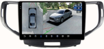 Магнитола для Honda Accord 8 2008-2012 - FarCar BX3236M-360 монитор 9.5" 2K QLED на Android 13, 6Гб+128Гб, CarPlay, 4G SIM-слот, 4 камеры в комплекте