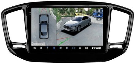 Магнитола для Geely Emgrand X7 2019-2021 - Teyes CC3-2K-360 на Android 10, 2K QLED, 6Гб+128Гб, CarPlay, 4G SIM-слот, 4 камеры в комплекте