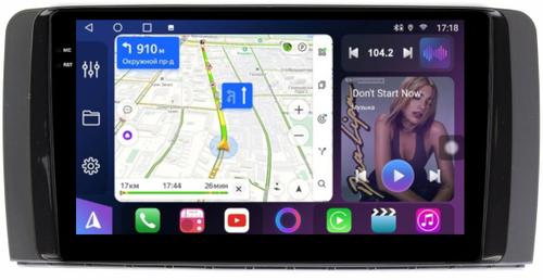 Магнитола для Mercedes-Benz R W251 2005-2015 - FarCar 215M монитор 9.5" QLED на Android 14, TS18, CarPlay, 4G SIM-слот