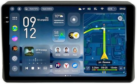 Магнитола для Renault Arkana 2019+, Duster 2 2020+ (ШГУ цветной) - Teyes CC4-PRO монитор 10.36" 2K QLED на Android 13, Snapdragon 778G, ИИ, CarPlay, DSP, 4G SIM-слот