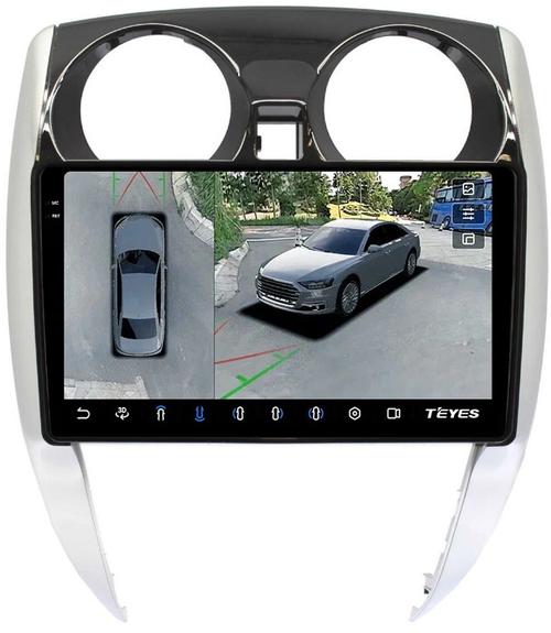 Магнитола для Nissan Note 2 2012-2021 - Teyes CC3-2K-360 на Android 10, 2K QLED, 6Гб+128Гб, CarPlay, 4G SIM-слот, 4 камеры в комплекте