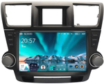 Магнитола для Toyota Highlander 2 XU40 2007-2013 (рамка с крутилками и кнопками) - Teyes CC4 монитор 10.36" 2K QLED на Android 14, Snapdragon 680, DSP, CarPlay, 4G SIM-слот
