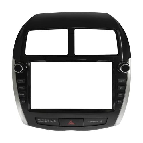 Комплект рамки с разъёмами 9" Mitsubishi ASX, RVR, Peugeot 4008, Citroen C4 Aircross 2010 - 2016 для авто без Rockford (с кнопками)