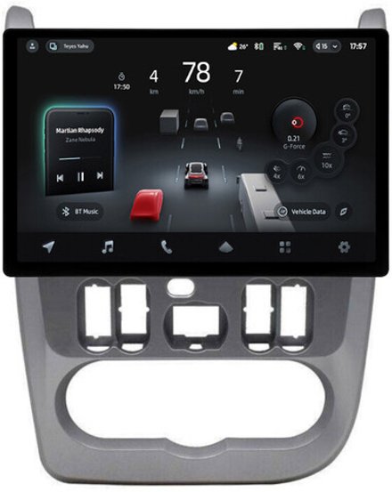 Магнитола для Renault Logan 1 2009-2014, Sandero 1 2010-2014 - Teyes CC4-PRO монитор 13" 2K QLED на Android 13, Snapdragon 778G, ИИ, CarPlay, DSP, 4G SIM-слот