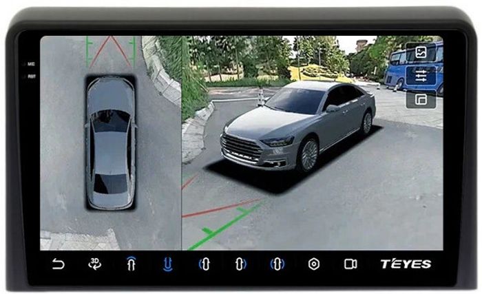 Магнитола для Hyundai Sonata 7 LF 2017-2019 - Teyes CC3-2K-360 на Android 10, 2K QLED, 6Гб+128Гб, CarPlay, 4G SIM-слот, 4 камеры в комплекте