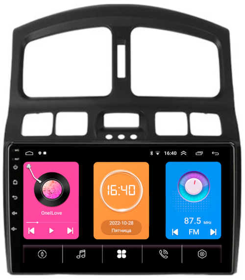 Магнитола для Hyundai Santa Fe 2000-2013 -  GT9-223 на Android 10, 2ГБ-16ГБ
