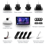 Магнитола для Nissan X-Trail T30 2003-2007 - Teyes CC3-2K-360 на Android 10, 2K QLED, 6Гб+128Гб, CarPlay, 4G SIM-слот, 4 камеры в комплекте