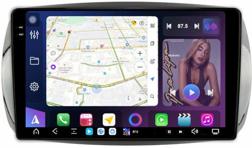 Магнитола для Mercedes-Benz Smart ForTwo/ForFour W453 2014-2023 - FarCar GX9-9628 монитор 9.5" 2K QLED на Android 14, TS20, 6+128Гб, CarPlay, 4G SIM-слот