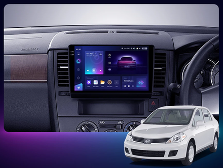 Магнитола для Nissan Tiida 2004-2013 (правый руль), Tiida Latio 2004-2012 - Vaycar VA51-1148-2K на Android 13, 8-ядер, 2K QLED, ТОП процессор, CarPlay, 4G SIM-слот
