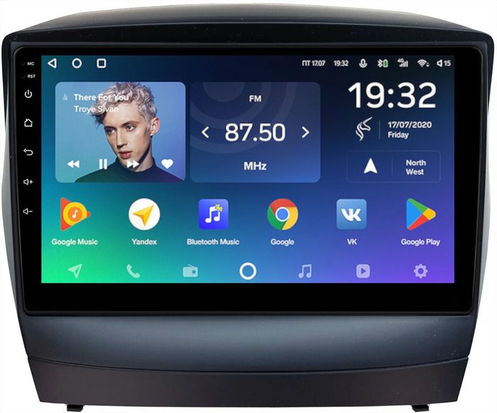 Магнитола для Hyundai iХ35, Tucson 2 2009-2015 (штатный усилитель) - Teyes CC2 PLUS монитор 9" QLED на Android 10, ТОП процессор, 4Гб+64Гб, 4G SIM-слот