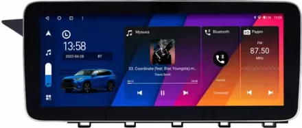 Магнитола для Mercedes-Benz GLK 2008-2012 - Canbox H-Line 0650 монитор 12.3" QLED в стиле MERCEDES на Android 10, ТОП-процессор, CarPlay, 4G SIM-слот