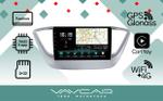 Магнитола для Hyundai Solaris 2 2017-2022, Solaris HS 2024+ - Vaycar VA23-0766 на Android 13, Быстрая, 4G SIM-слот