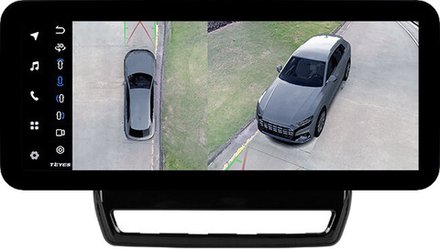 Магнитола для Mitsubishi ASX 2020+ (ШГУ 8", рамка тип 2) - Teyes LUX ONE 360 монитор 12.3" 2K QLED на Android 10, 6Гб+128Гб, CarPlay, 4G SIM-слот, 4 камеры в комплекте