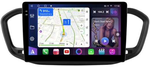 Магнитола для Lada Vesta NG 2023+ (ШГУ) - FarCar 7289B10 монитор 10.36" QLED на Android 14, TS18, CarPlay, 4G SIM-слот