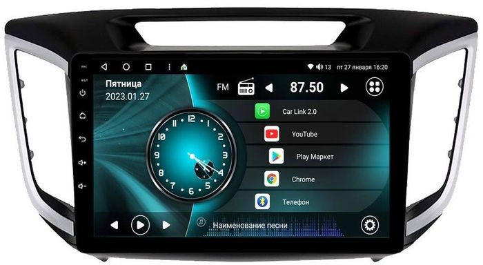 Магнитола для Hyundai Creta 1 2016-2021 (рамка 10) - Vaycar VA23-0407 на Android 13, Быстрая, 4G SIM-слот