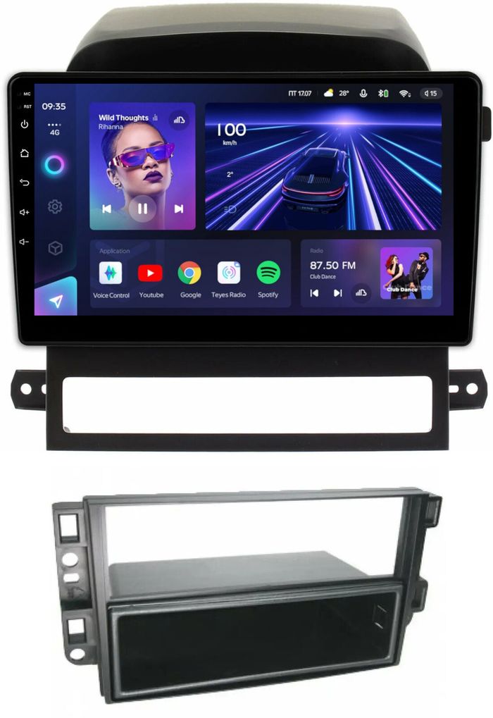 Магнитола для Chevrolet Captiva 2006-2011 (перенос БК вниз) - Teyes CC3L на Android 10, CarPlay, 4G SIM-слот