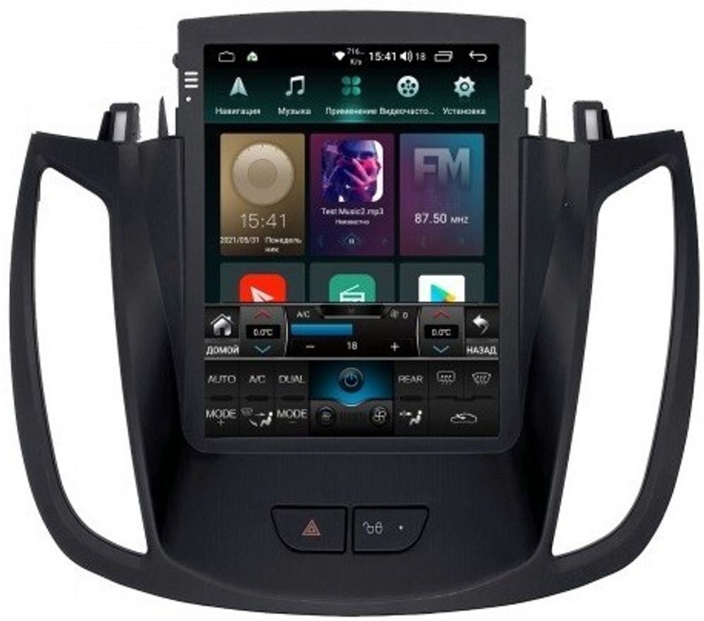 Магнитола для Ford Kuga 2011-2019 - Airok RT-1716 ("Тесла-Стиль"), Android 11, 6Gb-128Gb, SIM-слот