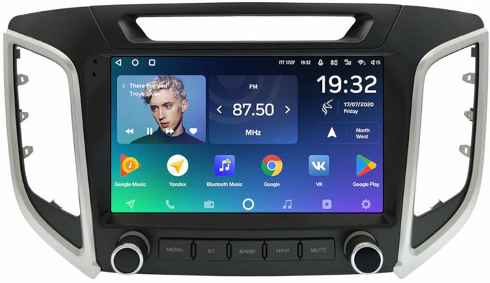 Магнитола для Hyundai Creta 1 2016-2021 (без штатной КЗВ, рамка с крутилками) - Teyes CC2 PLUS монитор 9" QLED на Android 10, Быстрая, 4G SIM-слот
