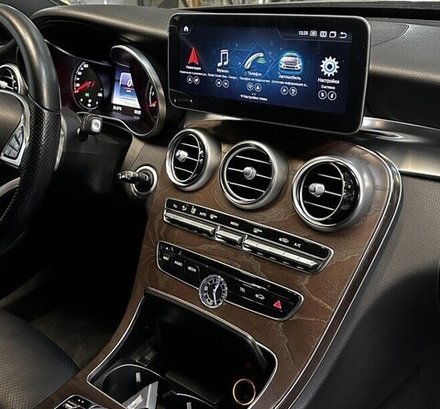 Магнитола для Mercedes-Benz GLC (X253) 2015-2018 NTG 5.0/5.1 - Parafar PF6118A138/128GLC монитор 10.25" на Android 13, 8Гб+128Гб, CarPlay, 4G SIM-слот