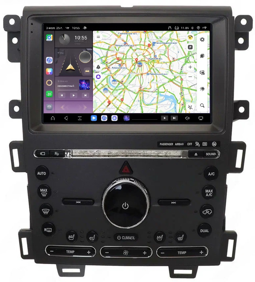 Магнитола для Ford Edge 2010-2015 - Kuberg QLed, Android 13, TS20, CarPlay, SIM-слот