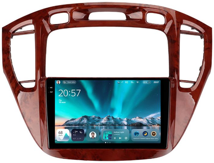 Магнитола для Toyota Highlander 1 XU20 / Kluger / 2000-2007 - Teyes CC4 монитор 9.2" 2K QLED на Android 14, Быстрейшая, Snapdragon 680, DSP, CarPlay, 4G SIM-слот