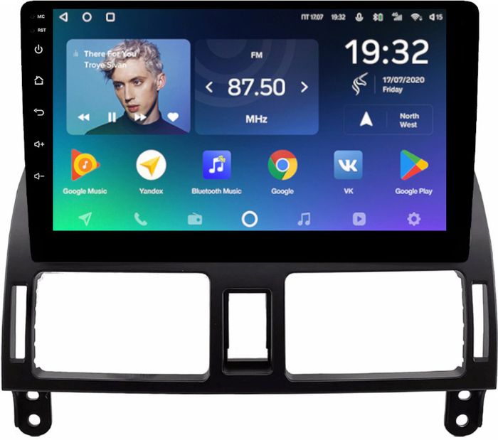 Магнитола для Toyota Avensis T250 2003-2009 (рамка наверх) - Teyes CC2 PLUS монитор 10.1" QLED, Android 10, Быстрая, SIM-слот