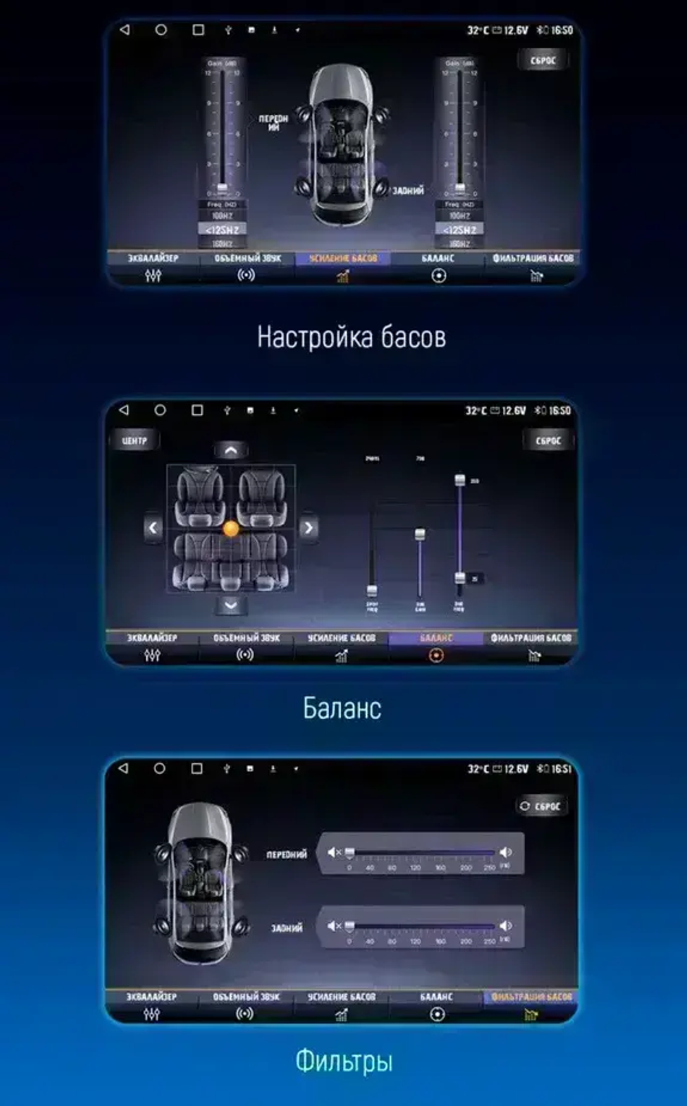 Магнитола для Mercedes-Benz GL (X164), ML (W164) 2005-2012 - Kuberg OL-9950 QLed+2K, Android 13, TS20, CarPlay, 4G SIM-слот