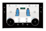 Цифровая LCD-панель управления климатом для Range Rover 2002-2012 - Kuberg NH-R1010 ABC