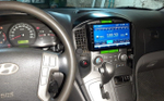 Магнитола для Hyundai H1, Grand Starex 2007-2015 - FarCar 233M монитор 9.5" QLED на Android 14, TS18, CarPlay, 4G SIM-слот