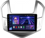 Магнитола для Chevrolet Cruze 1 2012-2015 (рамка серебро) - Teyes CC3L на Android 10, 8-ядер, CarPlay, 4G SIM-слот