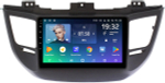 Магнитола для Hyundai Tucson 3 2015-2018 (без штатной КЗВ, рамка черная) - Teyes CC2 PLUS монитор 9" QLED на Android 10, ТОП процессор, 4Гб+64Гб, 4G SIM-слот