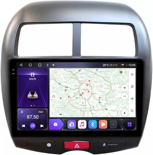 Магнитола для Mitsubishi ASX, Peugeot 4008, Citroen C4 Aircross 2010-2016 - Kuberg OL-1631 QLed+2K, Android 12, TS10, CarPlay, 4G SIM-слот